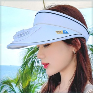 【掌柜推荐】新款夏季风扇帽USB充电成人空顶帽男女遮阳帽凉帽户