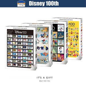 日本Tenyo迪士尼100年纪念Disney100镭射艺术珍藏纸质1000片拼图