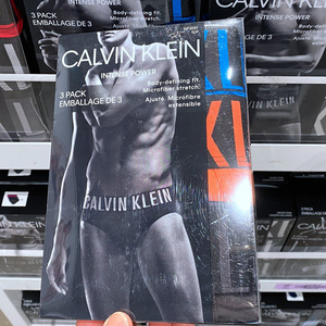 CK Calvin Klein美国 男士弹性宽腰带低腰提臀三角内裤 3条NB2592