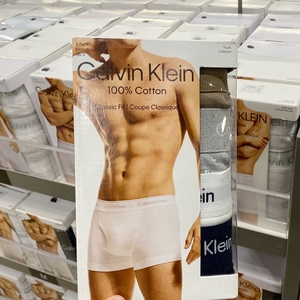 CK Calvin Klein 美国 男士经典纯棉签名四角平角内裤 5条 NB1897