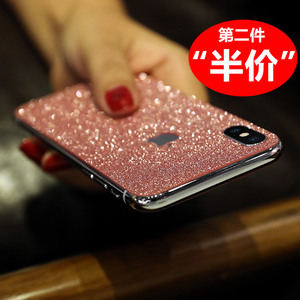 12背膜适用苹果14pro max后膜前后7plus手机壳贴膜iphone13彩膜11