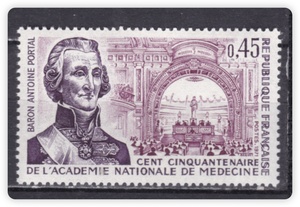 法国 邮票 1971 法兰西 医学院 大学 雕塑 建筑 雕刻版 1全 无贴