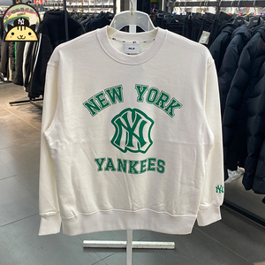 MLB卫衣专柜正品立体字母纽约洋基队NY男女圆领休闲运动上衣MTV01