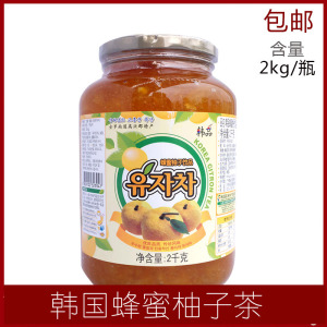 连锁用柚子酱韩品蜂蜜柚子果味茶都可奶茶同款2KG/瓶整件领劵更省