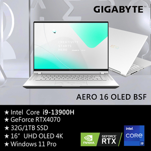 2023技嘉AERO 16 OLED BSF设计师游戏4K笔记本电脑13代i9/RTX4070