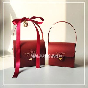 新款手拎喜糖盒手提式结婚礼盒创意糖果盒子欧式韩式抖音小红书