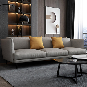 北欧科技布沙发小户型客厅简约现代乳胶三人双人布艺轻奢转角沙发