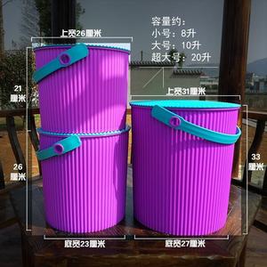 加厚塑料收纳桶带盖可坐人洗澡凳幼儿园储物桶大号钓鱼桶洗车水桶