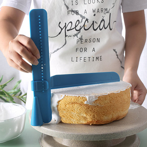 肯趣士多新品奶油抹平器DIY蛋糕可调节高度裱花转台烘焙工具刮板