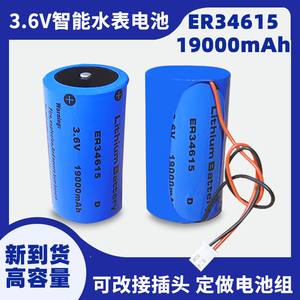 ER34615电池3.6vD型1号物联网燃气表涡流仪表PLC流量计锂电池