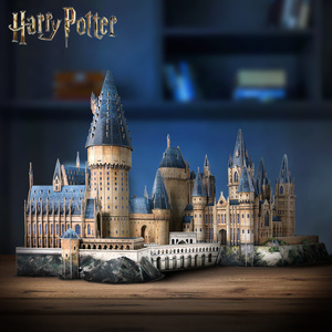 正版联名哈利波特周边拼图3D立体摆件霍格沃茨城堡拼装模型乐立方