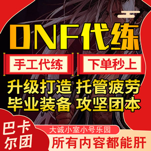 dnf地下城与勇士代练等级毕业套托管团本名望强化增幅10 11 12 13