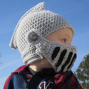 儿童罗马骑士帽奥拉夫帽子坦克帽毛线护耳针织冬季保暖巴拉克拉法