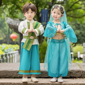 男童傣族服秋款儿童汉服异域风情茉莉公主泰国演出服少数民族服装