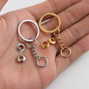 不锈钢精抛材质  钥匙圈挂链 手工DIY皮具制作五金 饰品挂件6982