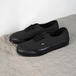 Vans Vault OG Authentic全黑色帆布鞋黑武士休闲板鞋滑板鞋男鞋