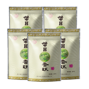 三花牌蟹目香珠茉莉花茶叶100g*5袋 四川老成都特产浓香茉莉花茶