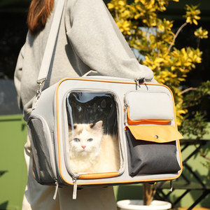猫包外出便携宠物背包拎包双肩斜跨出门猫咪舒适大空间坐车大容量