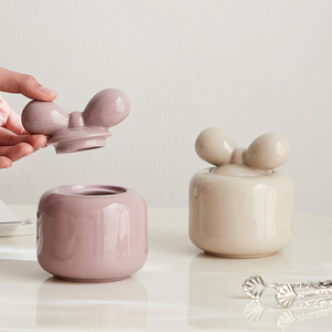 米立风物 轻奢陶瓷糖罐家用茶叶罐高端精致创意可爱带盖咖啡糖缸