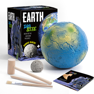 考古挖掘星球玩具儿童科教太阳系地球月球火星宇航员天然矿石盲盒