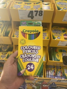 现货加拿大原装Crayola绘儿乐24色儿童彩色铅笔曼陀罗绘画彩铅