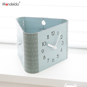 Mandelda现代简约双面挂钟客厅卧室家用钟表摆钟北欧美式创意座钟