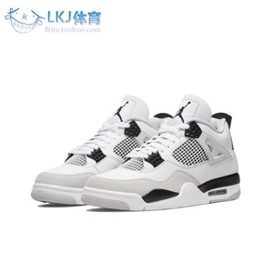 LKJ体育 Air Jordan 4 AJ4 小白水泥 灰白黑 篮球鞋 DH6927-111