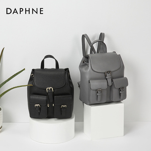 Daphne/达芙妮春秋双肩包女包包时尚简约潮学生小背包，售