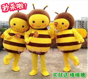 蜜蜂卡通服装人偶动漫cos服装小蜜蜂卡通人偶道具成人行走道具服