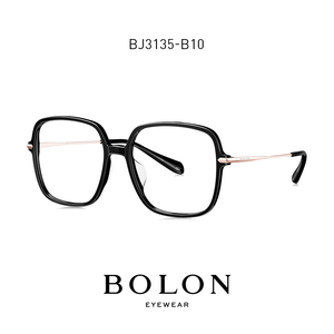 BOLON暴龙2022新品近视镜方形眼镜框β钛镜腿女款光学镜架BJ3135
