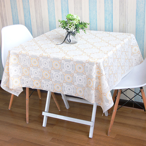 桌布防水防油防烫免洗家用正方形饭桌麻将桌八仙桌四方桌蕾丝塑料