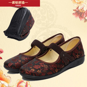 春季老北京布鞋女单鞋防滑软底奶奶鞋老人女人布鞋休闲老年妈妈鞋