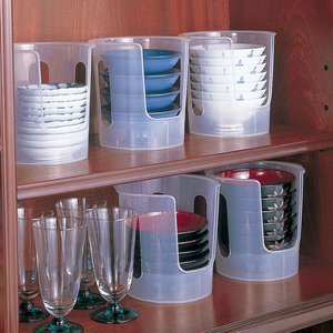 日本进口厨房置物架家用塑料碗架收纳架碗碟沥水架碗柜餐具收纳盒