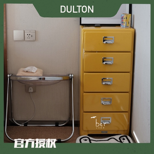 日本dulton金属斗柜 单列五抽屉 铁质家居收纳柜 杂物柜 100-135