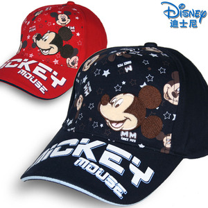 迪士尼儿童帽子男童女秋季冬遮阳帽太阳帽宝宝鸭舌帽小孩棒球帽潮