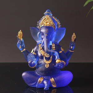 泰国象鼻神摆件印度象佛像泰式客厅会所桌面装饰品招财大象摆设