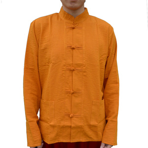 喇嘛僧服夏季背心和尚衣服秋季衬衫长袖藏装僧衣和尚上衣喇嘛红