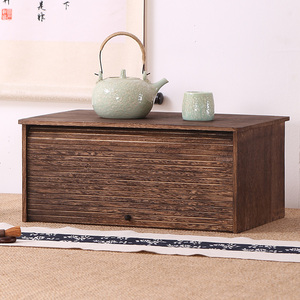 日式台面收纳柜实木茶具茶叶储物柜防尘桌面置物架茶杯架茶盏零配