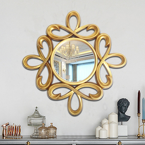 美式欧式复古镂空装饰镜子壁挂客厅墙壁装饰品餐厅玄关壁炉挂镜