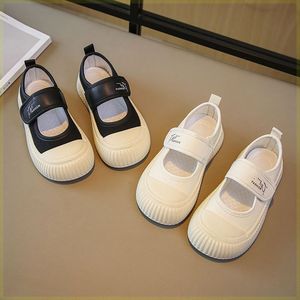 夏季透气帆布鞋2023新款方口饼干鞋轻便软底儿童运动鞋防滑儿童鞋