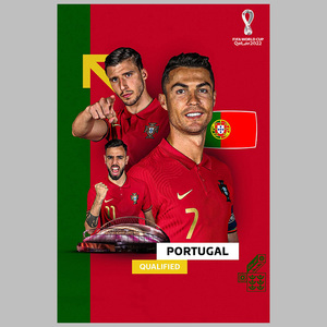 2024德国欧洲杯足球明星球星海报C罗梅西挂图宿舍墙贴壁纸挂画