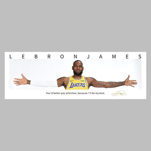 NBA球星臂展图篮球明星海报科比詹姆斯库里字母哥挂画宿舍墙贴纸