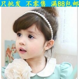 特价韩版饰品精品货源白色珍珠发箍女生儿童珍珠头箍韩国头饰批发
