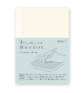 【日本进口】Midori MD Note 笔记本 文库A6A5 空白方格横线书套