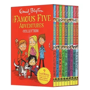 五个小伙伴历险记The Famous Five Adventures英文绘本章节书9册