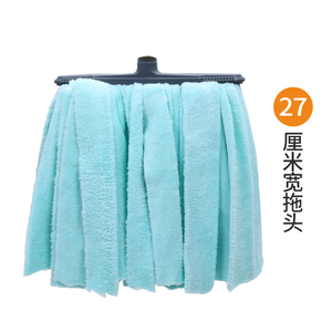 舒朗超细纤维拧水加宽拖把头260克毛巾布条吸水方形墩布头替换装