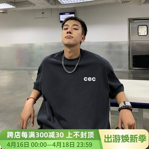 CHANCECHANCE TRACK小众潮牌美式韩版夏季宽松男士情侣CEC短袖T恤
