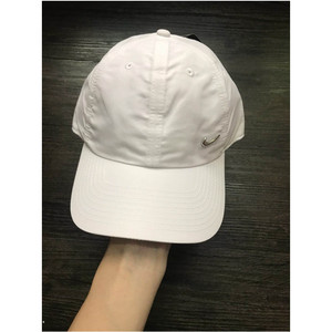 Nike耐克速干帽子 白色运动帽子 软顶棒球帽 男女士遮阳帽