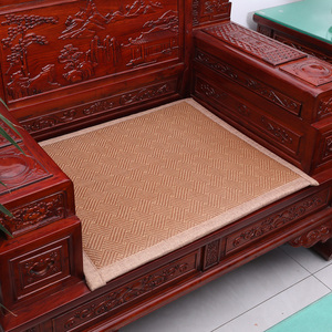 新中式红木沙发垫夏季凉席椅垫椅子坐垫高端实木沙发垫2024新款