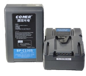 COMER 珂玛 BP-C130S V口专业摄录机锂电池 V型口 130Wh